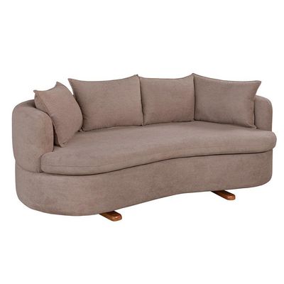 Sofa 4 Lugares Boucle M-204 2m Living Estofados Martins Boucle Marrom