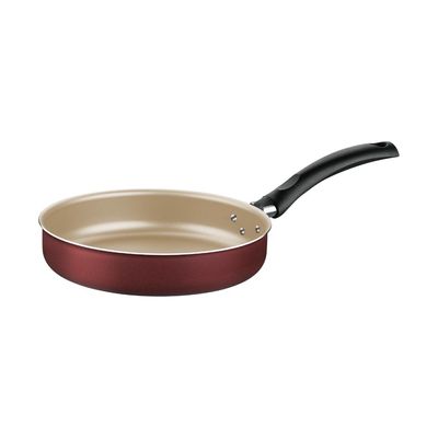 Frigideira Reta Tramontina Turim em Alumínio com Revestimento Interno e Externo Antiaderente Starflon Max Vermelho 22 cm