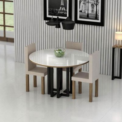Pé de Mesa de Jantar Industrial 17,5x17,5x73cm Aço Carbono Preto Ambiente Interno Evidence