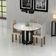 Pé de Mesa de Jantar Industrial 17,5x17,5x73cm Aço Carbono Preto Ambiente Interno Evidence