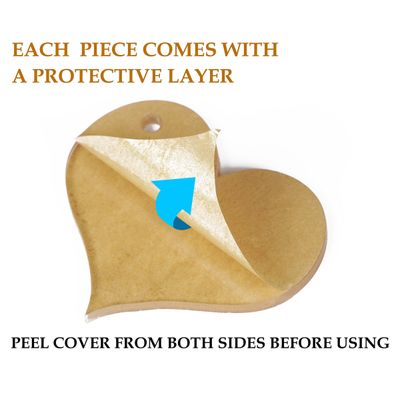 Traceease Ornamento Acrílico Transparente em Forma de Coração 3,8 cm com Furo para Chaveiros e Projetos DIY, Pacote com 25, 3 mm - GH Transparente