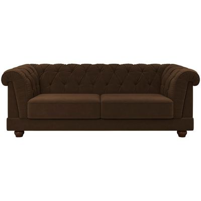 Sofa 3 Lugares 220 Cm Ponteio Veludo Sl 942 Moll Sl 942