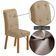 Mesa De Jantar Yasmin 180cm Tampo Mdf Com 6 Cadeiras Carol Turim 07/naturale /off White