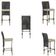 Mesa Bistrô E 2 Banquetas Roma Fendi Corda Estofado 7 Trama Preto