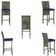 Mesa Bistrô 2 Banquetas Roma Marrom Corda Estofado 10 Trama Verde
