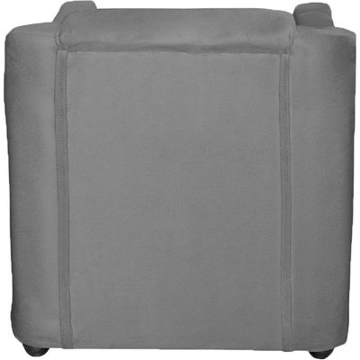 Kit Namoradeira Decorativa + 4 Poltronas Para Sala Manicure Recepção Consultório Mila Suede