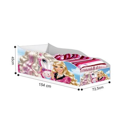 Cama Carro Menina Infantil Princesa Cavalo