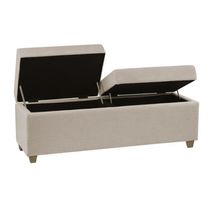 Canto Alemão Recamier Bau + Painel Madri 160cm Veludo Bege - Inova Decor