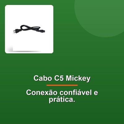 Cabo Força Notebook Mickey 1,2m C5 - 10 Un