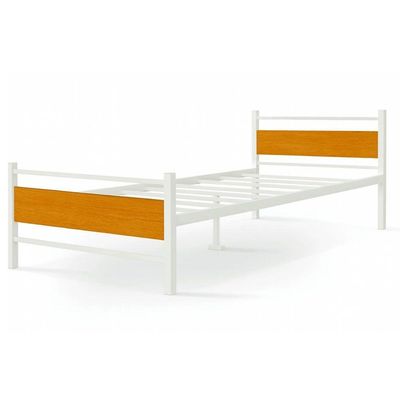 Cama Juvenil Solteiro Lilly Com Colchão Solteiro 88cm Klm Branco/canela
