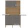 Armário De Cozinha Compacto Liv 5 Portas 1 Gaveta Com Nicho Decorativo 1,20m - Freijó/gris