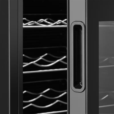 Adega 34 Garrafas MDRW150FGGGL3 Porta de Vidro Painel Touch Midea Preto / Bivolt