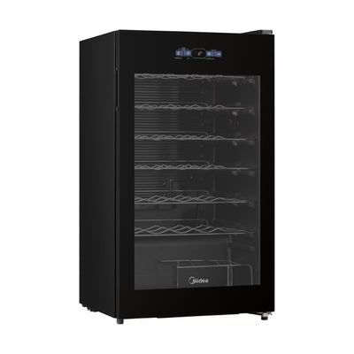 Adega 34 Garrafas MDRW150FGGGL3 Porta de Vidro Painel Touch Midea Preto / Bivolt