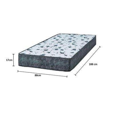 Cama Box Solteiro 88 Suede Bege Com Colchão Alegro Espuma D28 Cinza 57x88x188