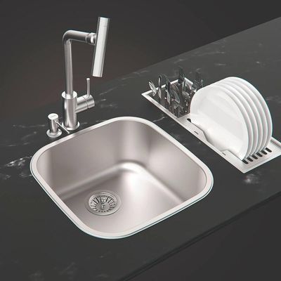 Cuba De Embutir Ou Sobrepor Tramontina Aria Maxi 40 Bs Em Aço Inox Acetinado 40x40 Cm 94029102
