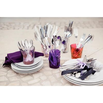 Faqueiro Tramontina Italy Aço Inox C- Facas De Mesa Forjadas 6mm Acab. Alto Brilho 24 Peças 66932007