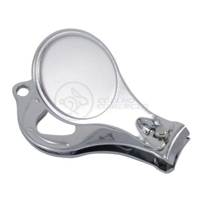 Kit 10 Cortador De Unha Com Lixa Pé Mão Aço Inox Abridor De Garrafa Chaveiro 3 Em 1 Atacado Redondo