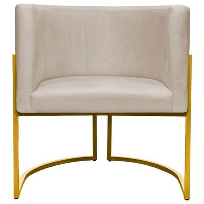 Poltrona / Cadeira Luna Base Metalica Smf Decor Cor:preto