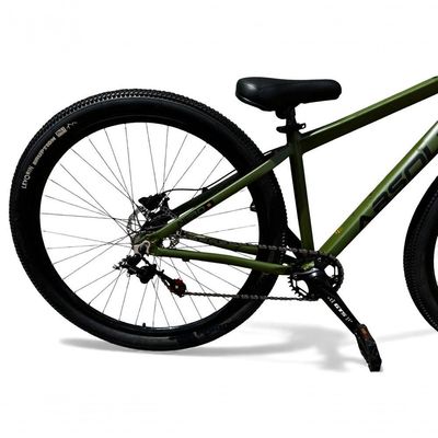 Bicicleta aro29 Absolute Nero 5 Freeride K7 Single Freio Hidraulico Shimano Mt200 Garfo Rigido Oliva