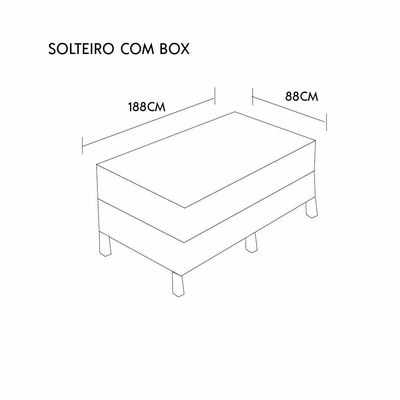 Colchão Natural Gel Articulado Marrom 25cm Opcionais Box E Kit Zen Medida Solteiro 88x188cm