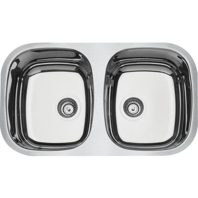 Cuba de embutir Tramontina Isis 2C 34 BL em Aço Inox Alto Brilho 72x40 cm