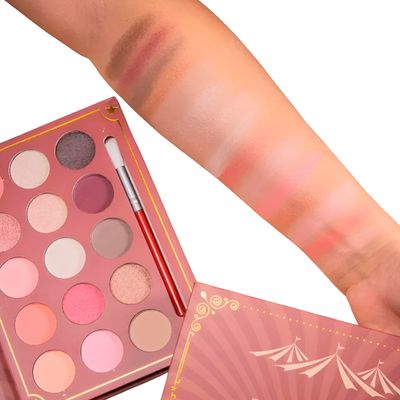 Paleta de Sombras Profissional 15 Cores com Pincel
