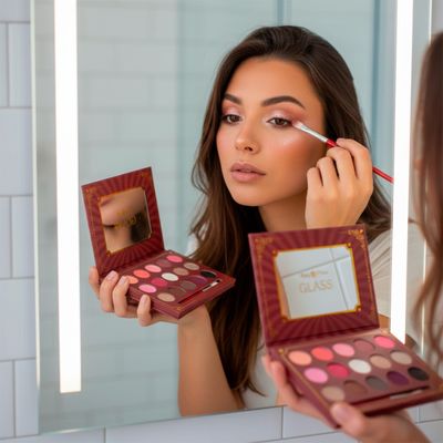 Paleta de Sombras Profissional 15 Cores com Pincel