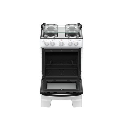 Fogão 4 Bocas Atlas Mônaco Plus Mesa Inox Bivolt Branco