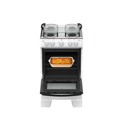 Fogão 4 Bocas Atlas Mônaco Plus Mesa Inox Bivolt Branco