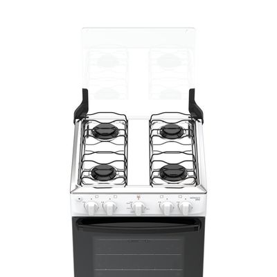Fogão 4 Bocas Atlas Mônaco Plus Mesa Inox Bivolt Branco