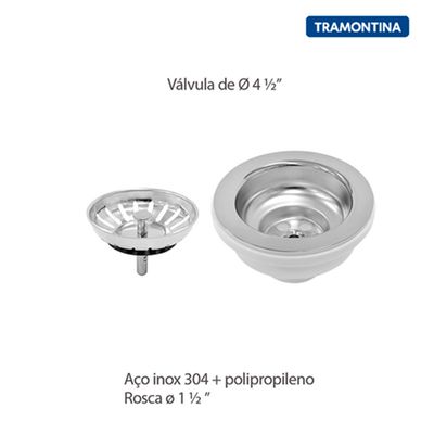 Cuba de Embutir Lavínia Aço Inox Acetinado 47 BL - Tramontina 94022/102
