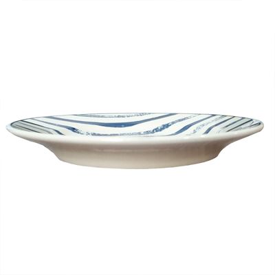 Prato Raso de Cerâmica Donna Margaridas 24cm 6 Unidades - Biona 149830