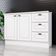 Balcão De Cozinha Com Tampo Henn Americana 120cm 2 Portas Branco/calcare