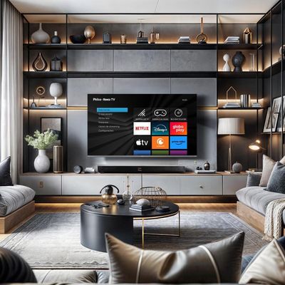 Smart TV 50" Philco QLED UHD Roku P50CRA Bivolt