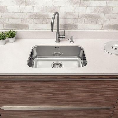 Cuba Tramontina Lavínia 47 Bl Prime Em Aço Inox Alto Brilho 47x30 Cm Com Válvula E Escape 94022203