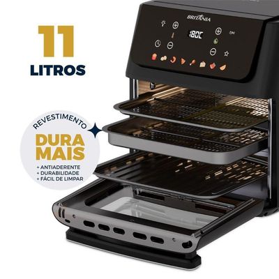Air Fryer Oven Britânia 11L 8 Funções 1800W BAF11A 110V
