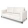 Sofá Living 2 Lugares 1,80m Horus Bouclê Pés De Aço - Pallazio Cor Off White
