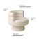 Poltrona Orgânica Mabel Base Fixa Bouclé Off White - Nexta Casa