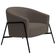 Poltrona Decorativa Maitê Base Aço Preto Bouclé Marrom - Nexta Casa Cor Marrom