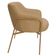 Poltrona Decorativa Jade Base Aço Ouro Fosco Bouclé Camel - Nexta Casa