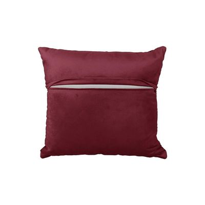Almofada Tressê 40x40cm Veludo Marsala - Nexta Casa