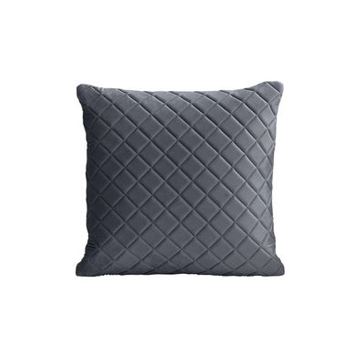 Almofada Tressê 50x50cm Veludo Cinza - Nexta Casa