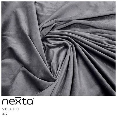Almofada Tressê 50x50cm Veludo Cinza - Nexta Casa