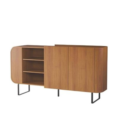Balcão Buffet Aparador 2 Portas E Nichos Design Industrial Nature
