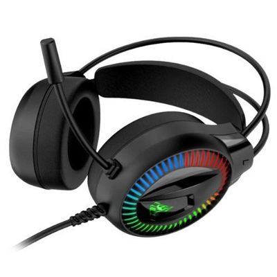 Headset Kmex Gamer Rgb 7.1 Ar89 Preto