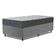 Cama Box Colchão Solteiro Ortopédico Espuma D33 Hiper 88x188x57cm Cinza