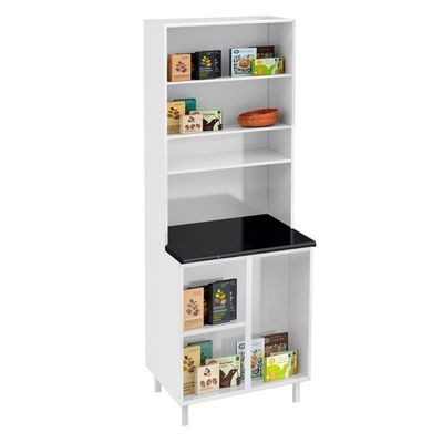 Paneleiro Armário De Cozinha Aço 80cm Com 4 Portas Multimóveis Cr20529 Branco