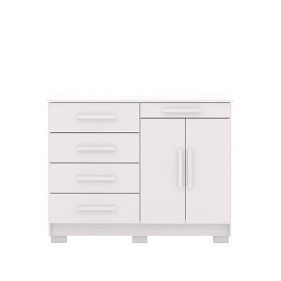 Cômoda 5 Gavetas Com Sapateira 2 Portas Branco