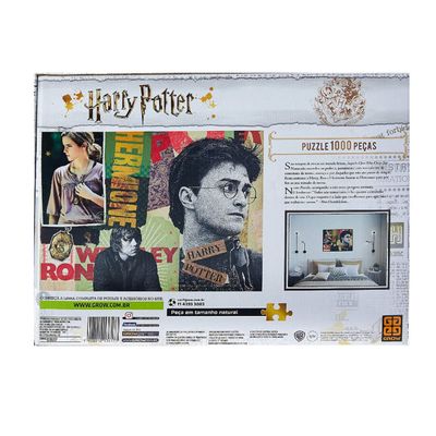 Quebra Cabeça Harry Potter Poster c/ 1000 Peças - Grow 03617