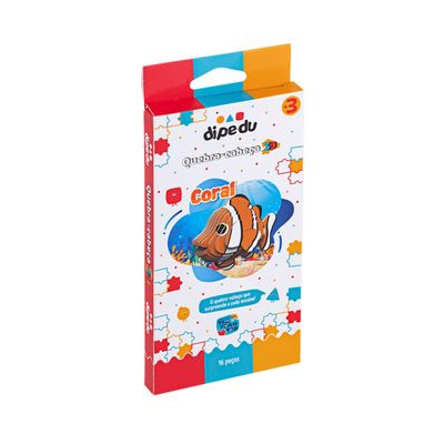 Quebra Cabeça 3D Infantil Dipedu Peixe 16 Peças - Brw 3001